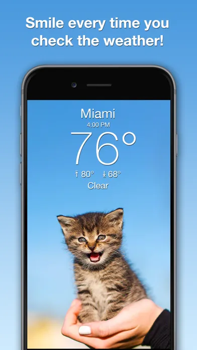 Zrzuty ekranu Weather Kitty: Weather + Radar