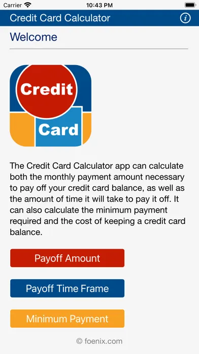 Capturas de pantalla de Credit Card Calculator
