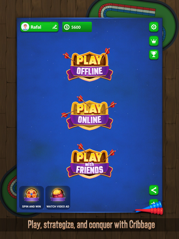 Cribbage+ iPad  스크린샷