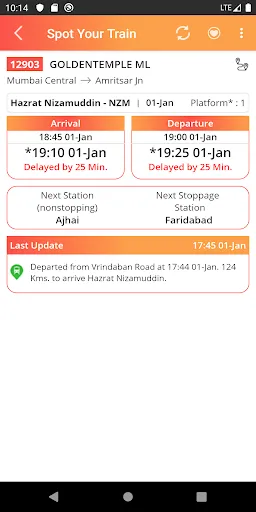 National Train Enquiry System Screenshots