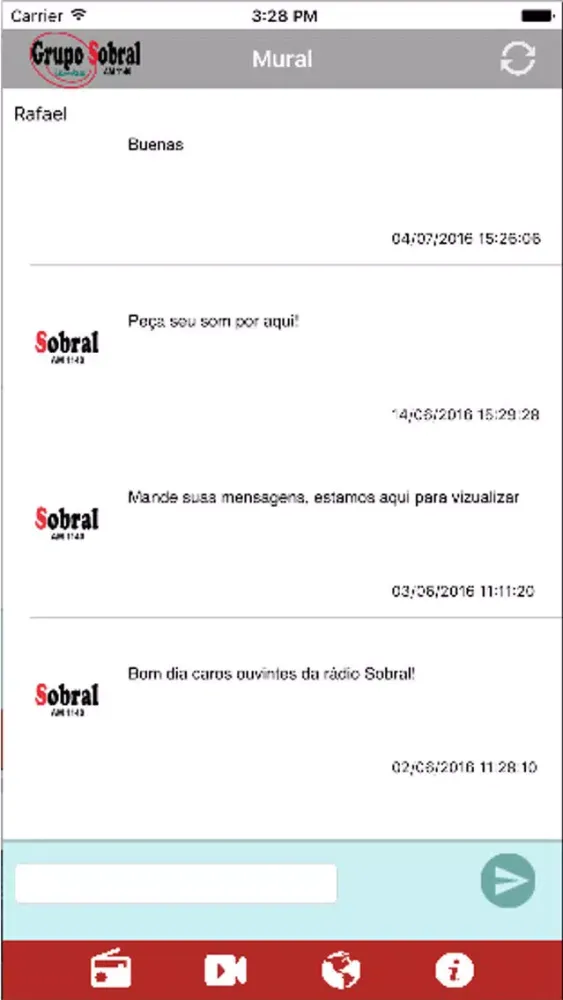 Ảnh chụp màn hình của Rádio Sobral AM