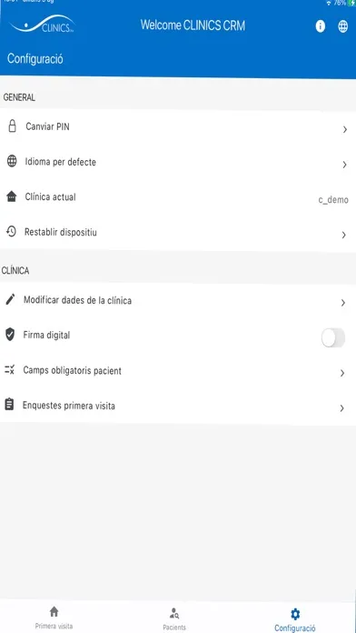 Captures d'écran de Welcome CLINICS CRM
