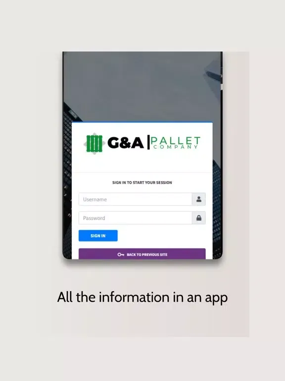 Capturas de pantalla de G&A PALLET iPad 