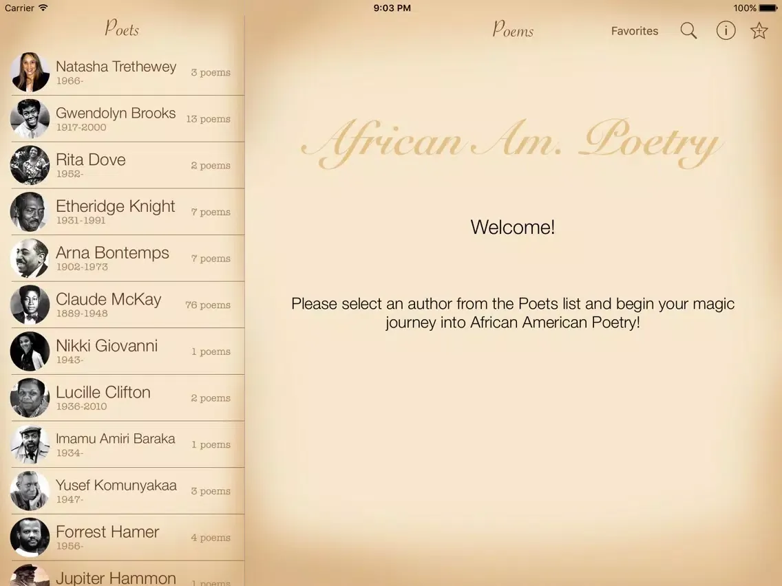 Скриншоты African American Poetry iPad 