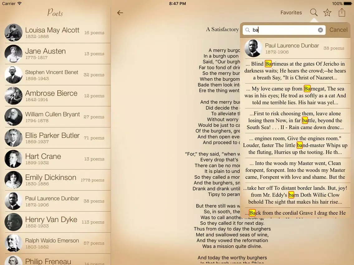 English Poetry iPad 應用截圖