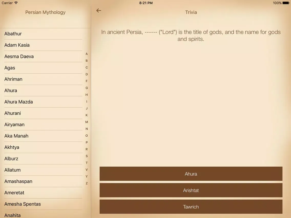 Mythology - Persian Edition iPad  سکرین شاٹس
