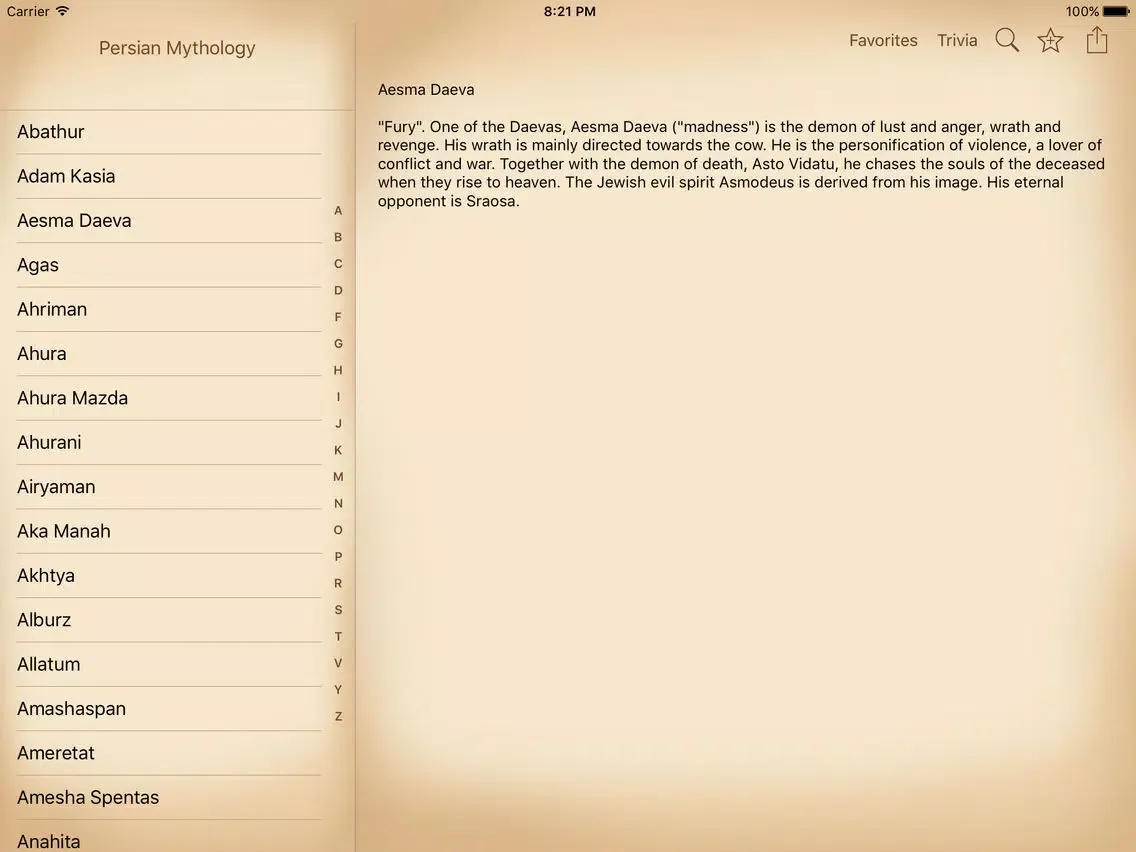 Mythology - Persian Edition iPad  سکرین شاٹس