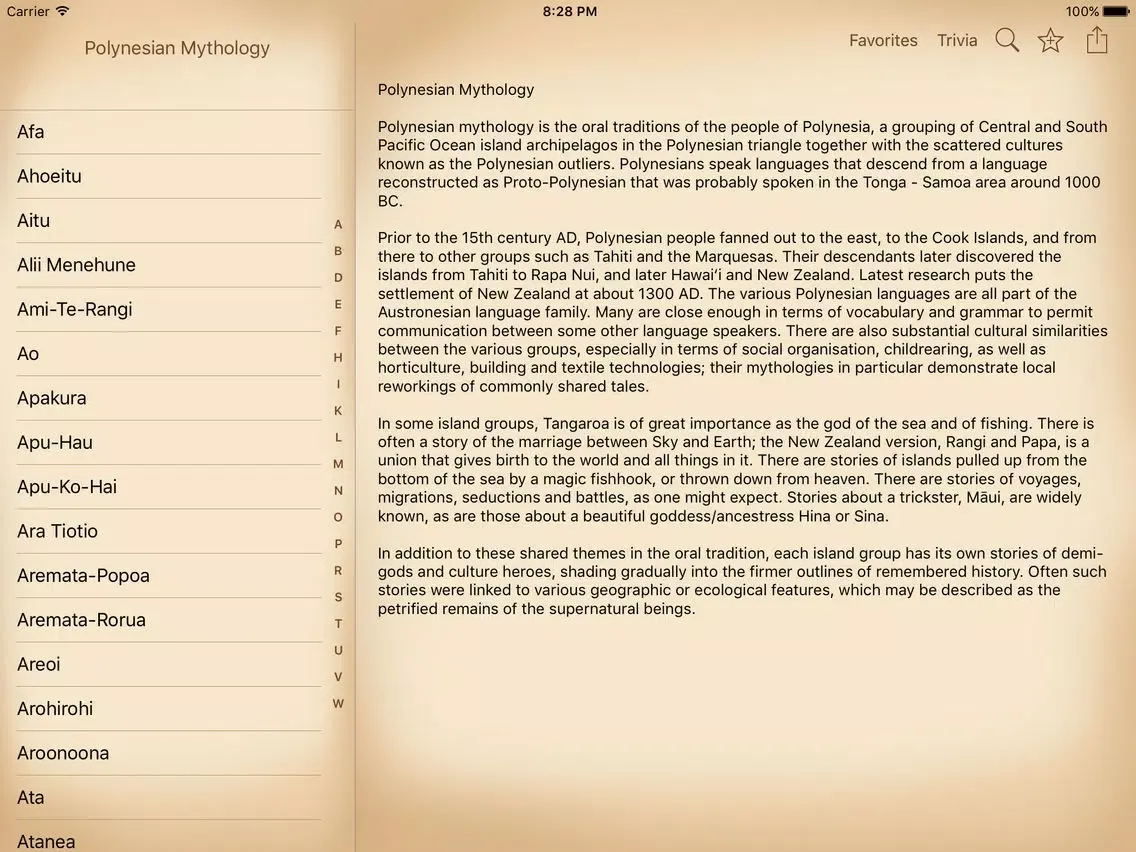 Captures d'écran de Mythology - Polynesian Edition iPad 