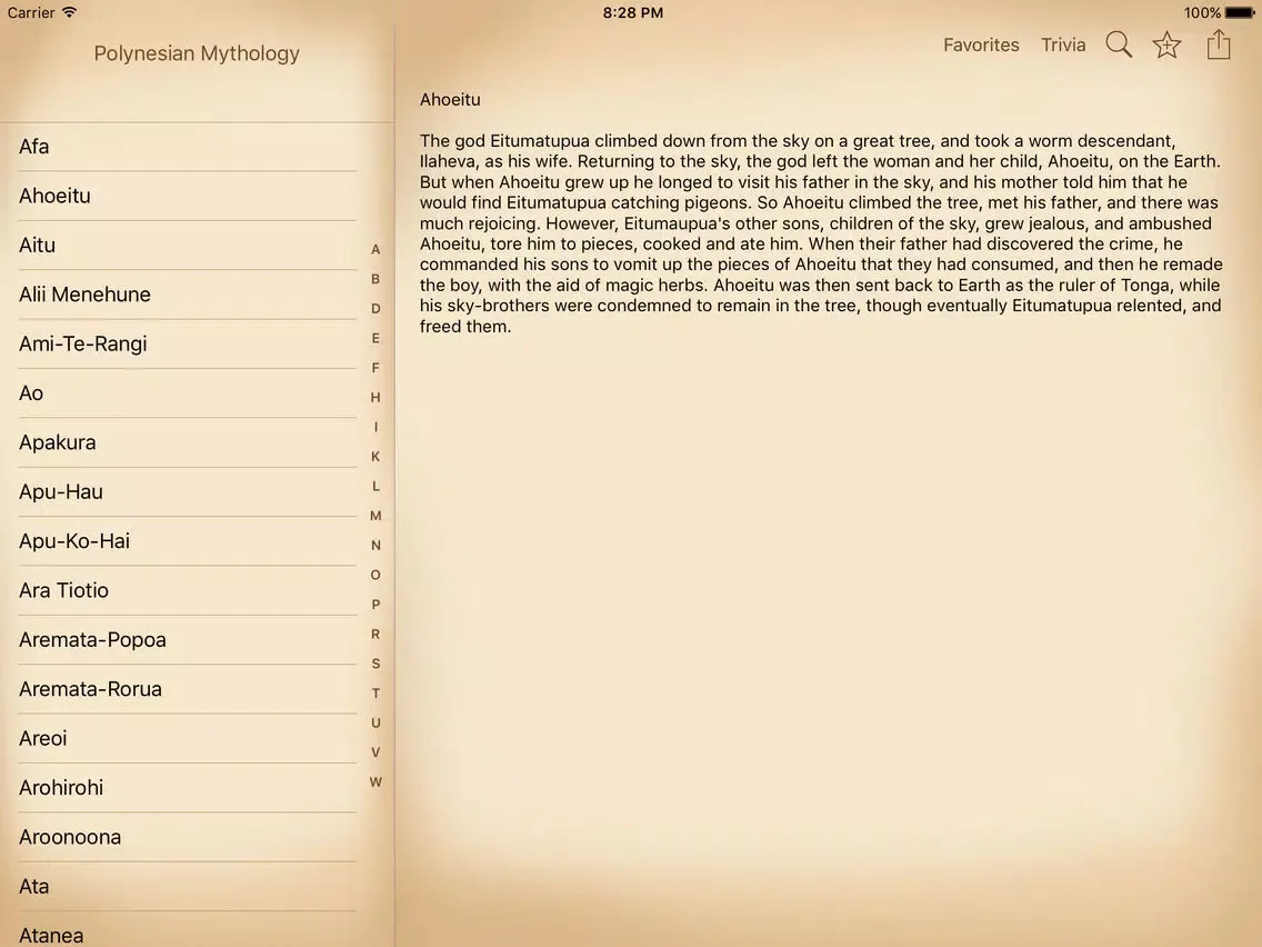 Captures d'écran de Mythology - Polynesian Edition iPad 