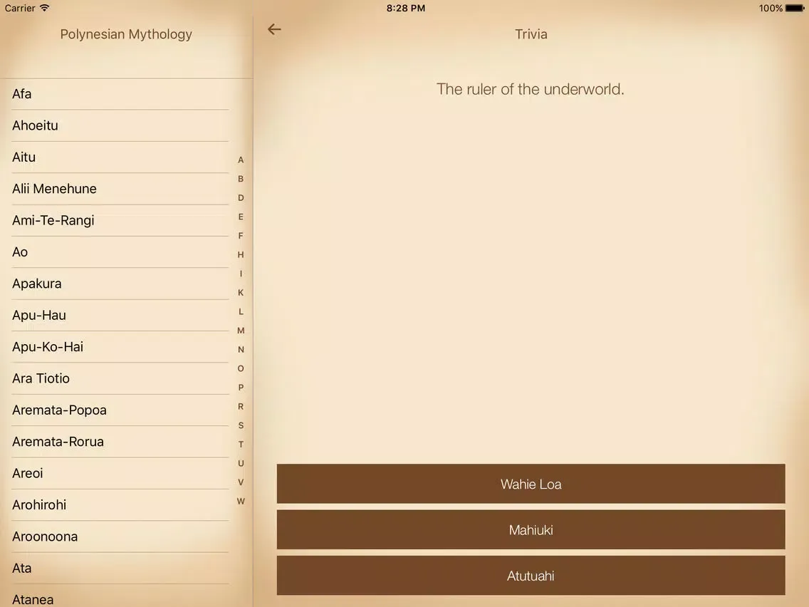 Captures d'écran de Mythology - Polynesian Edition iPad 