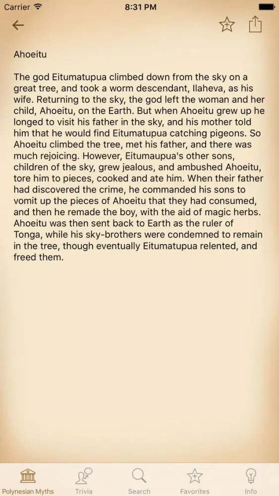Captures d'écran de Mythology - Polynesian Edition