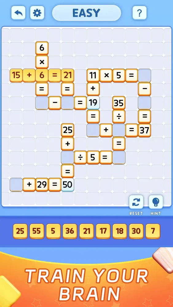 Tangkapan skrin Math Cross Fun: Math Crossword