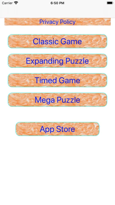 Capturas de tela do Expanding crossword puzzle