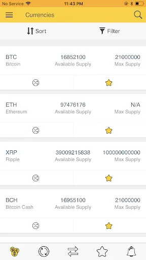 Capturas de tela do CrypDates - Bitcoin Alerts