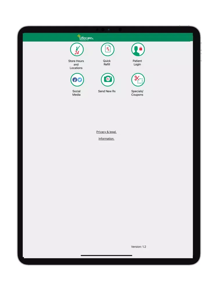 Zrzuty ekranu Life Care Rx Pharmacy iPad 