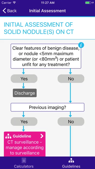 Capturas de pantalla de Pulmonary Nodule Risk