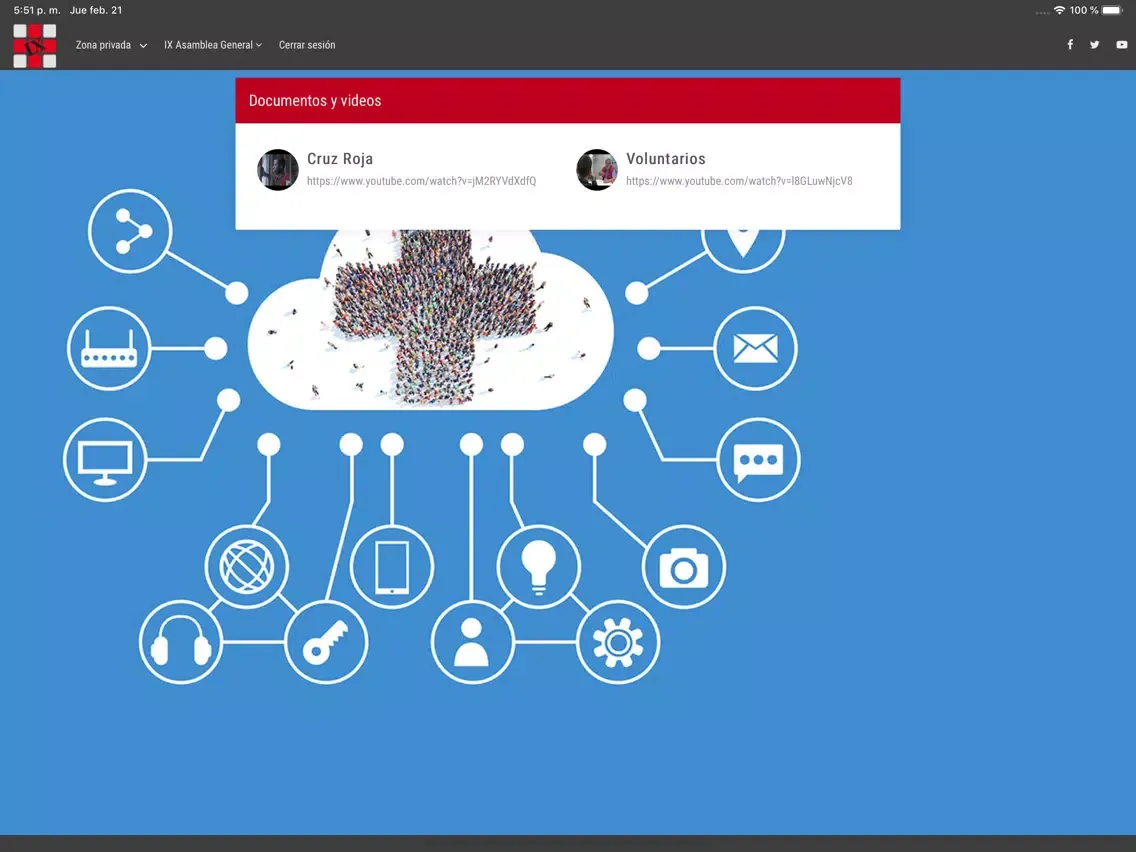 IX Asamblea General CRE iPad  Screenshots