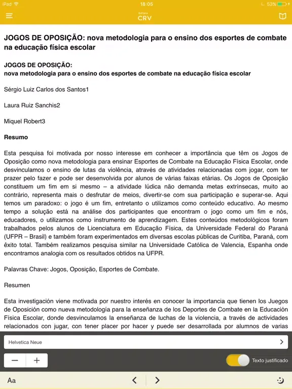 Скриншоты Editora CRV iPad 