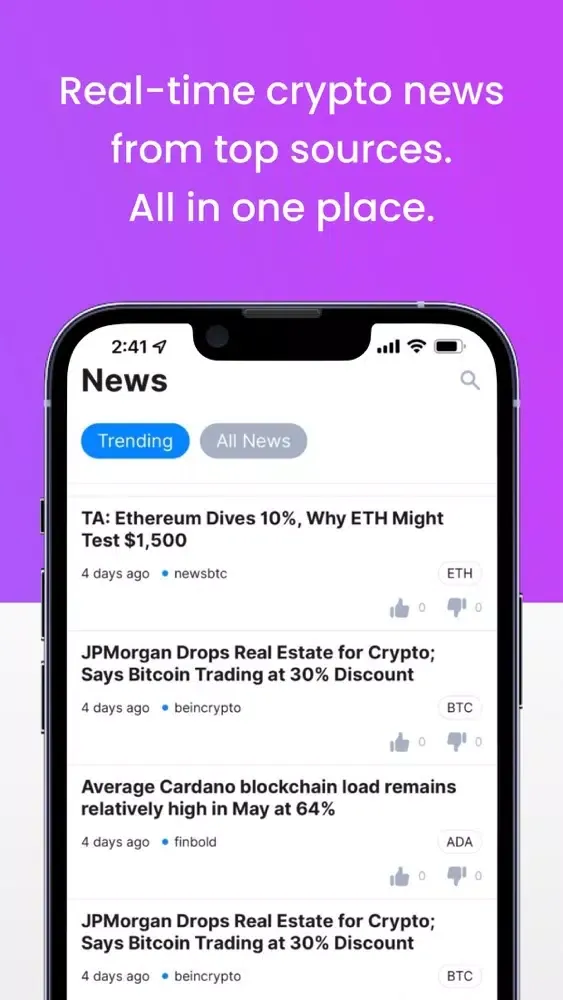 Tangkapan skrin Coinbrew - NFT & Crypto News