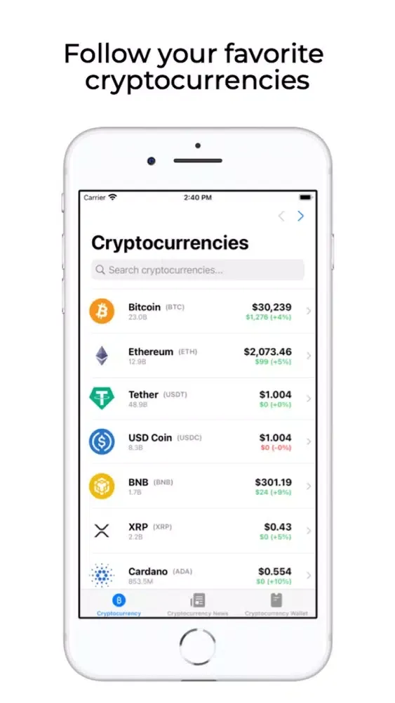 Tangkapan skrin CoinWatcher+