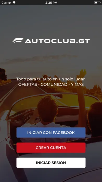 Capturas de tela do AUTOCLUB