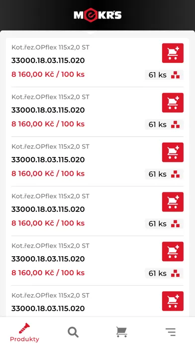 E-shop MEKRS سکرین شاٹس