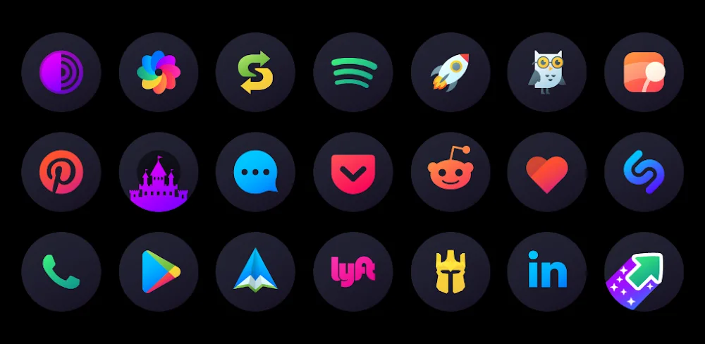 Hera Dark: Circle Icon Pack