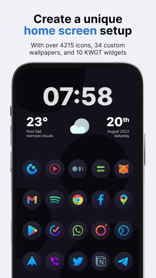 Hera Dark: Circle Icon Pack-screenshot-1