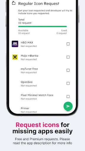 ภาพหน้าจอของ Vera Outline Black: Icon Pack