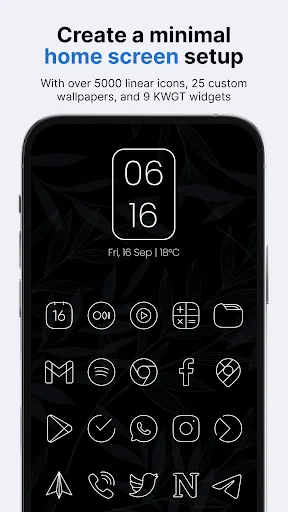 Screenshot di Vera Outline White Icon Pack