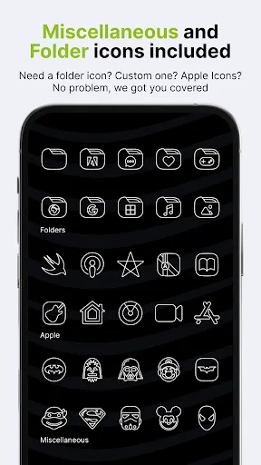 Screenshot di Vera Outline White Icon Pack