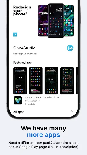 Screenshot di Vera Outline White Icon Pack