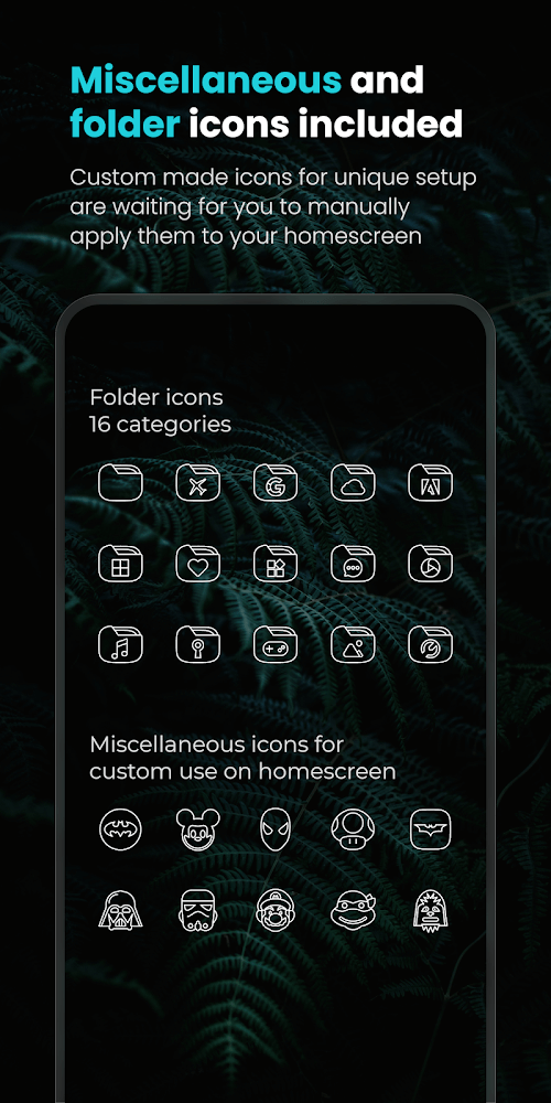 Vera Outline White Icon Pack-screenshot-1