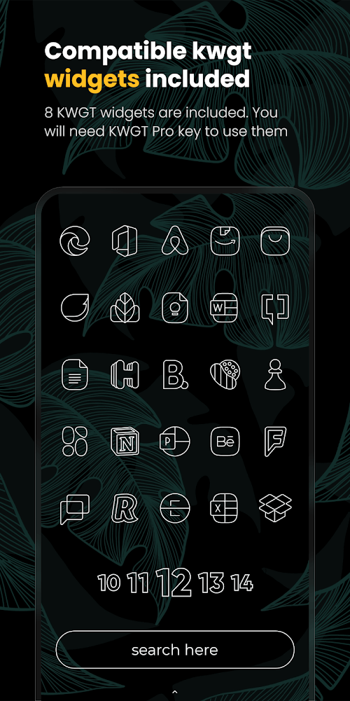 Vera Outline White Icon Pack-screenshot-3