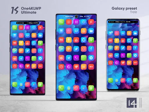 ภาพหน้าจอของ One4KLWP Ultimate