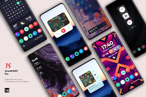 One4KWGT Pro: KWGT Pro widgets سکرین شاٹس