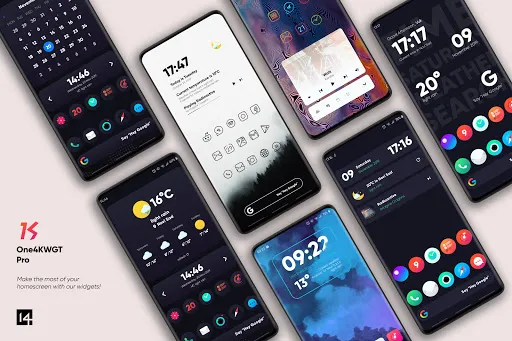 One4KWGT Pro: KWGT Pro widgets سکرین شاٹس