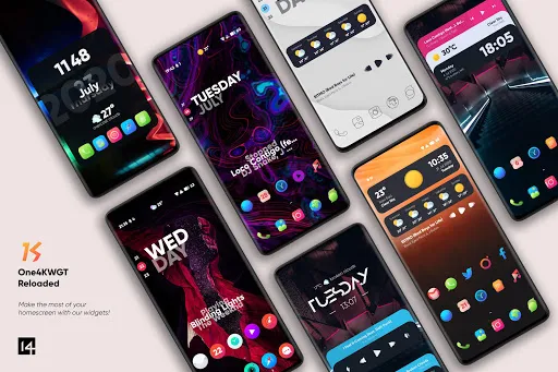 One4KWGT Reloaded: KWGT widget應用截圖