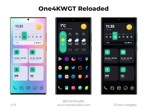 One4KWGT Reloaded: KWGT widget應用截圖