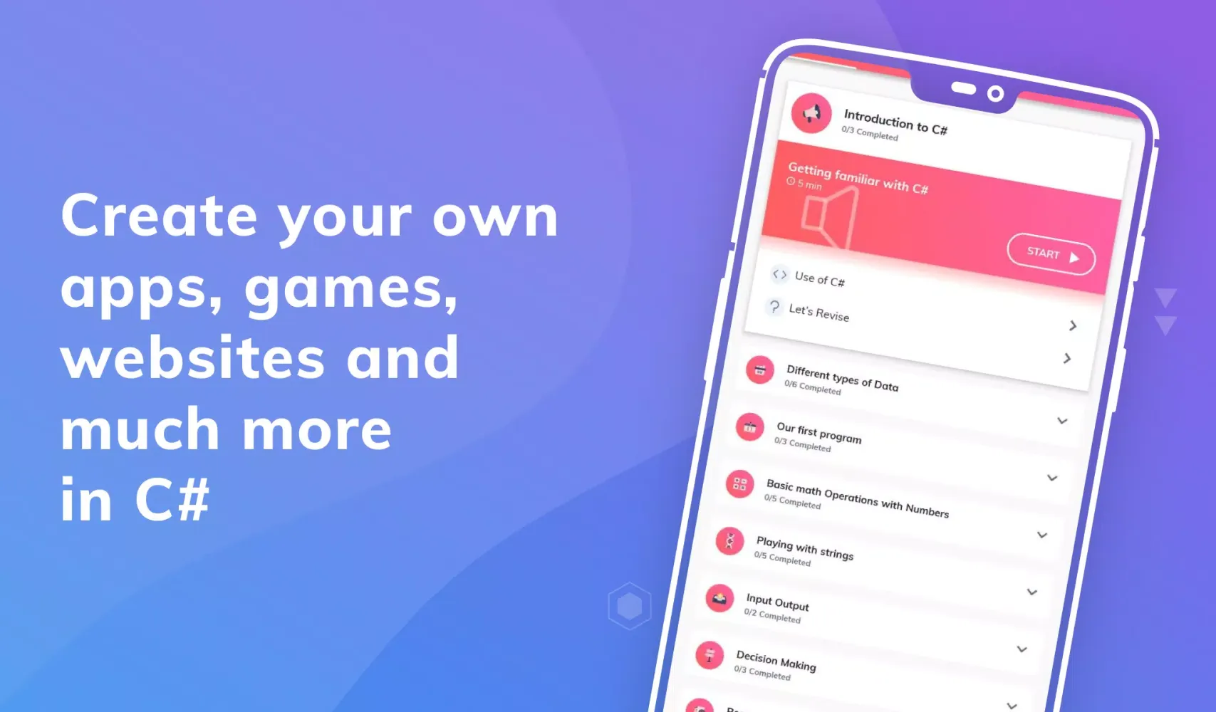 Learn C# سکرین شاٹس