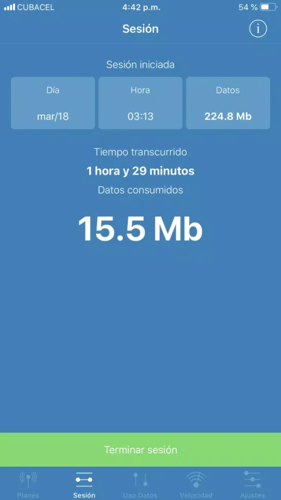 Tangkapan layar Datos Cuba