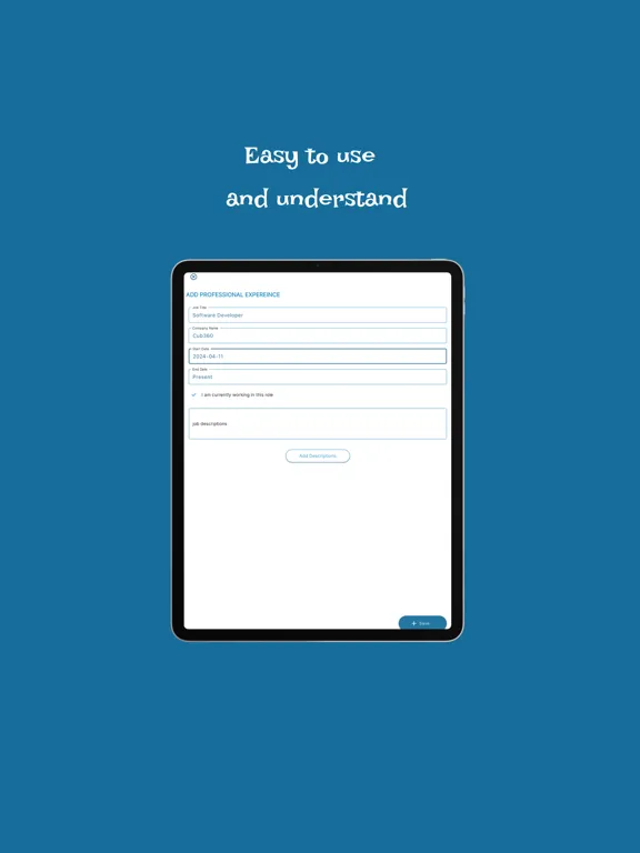 صور AfroCvResume Maker iPad 