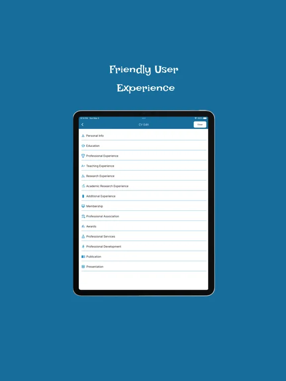 صور AfroCvResume Maker iPad 