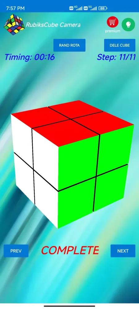 Captures d'écran de Cube Mini 2x2 3x3 Fast Solver