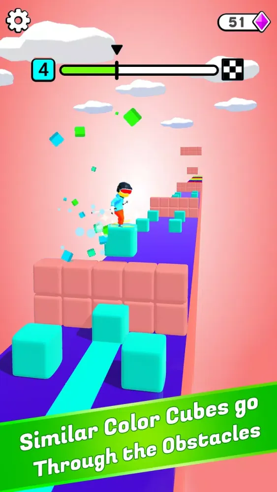 Tangkapan layar Block Surfer