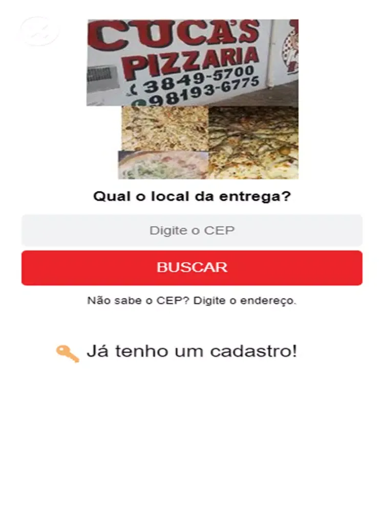 Capturas de tela do Cuca's Pizzaria iPad 
