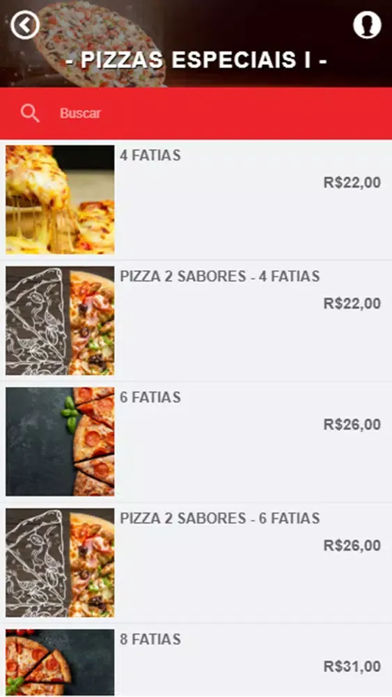 Capturas de tela do Cuca's Pizzaria