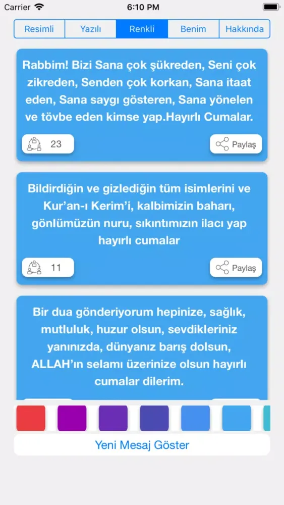 Cuma Mesajlari Resimli سکرین شاٹس