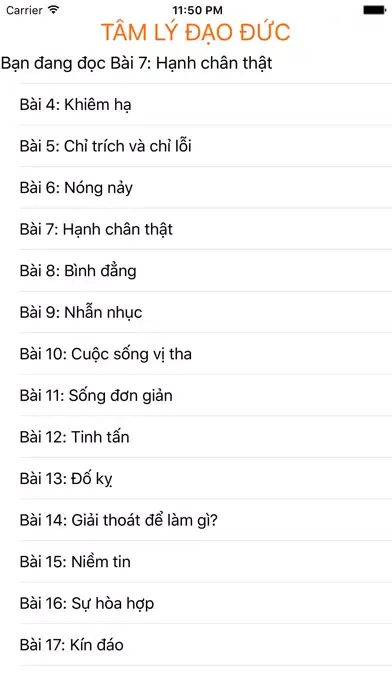 Capturas de tela do Tâm lý đạo đức (sách hay)