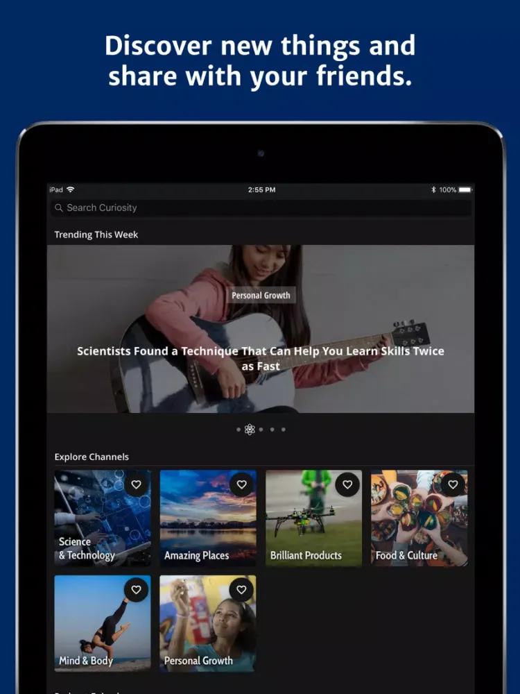 Curiosity - Get Smarter Daily iPad  স্ক্রিনশট